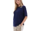 Fila Navy Cinzia Boyfriend Style T-Shirt