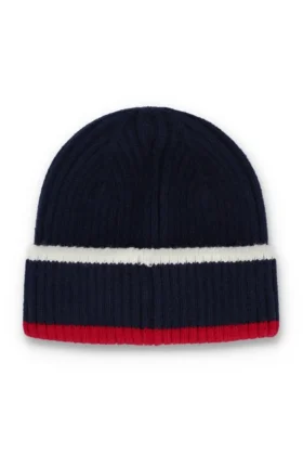 Fila Navy Ciro Ribbed Turn-Up Beanie