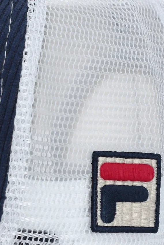 Fila Navy Cody Corduroy Mesh-Back Cap with Embroidered Graphic