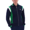 Fila Navy Cortez Colourblocked Knitted Track Top