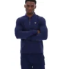 Fila Navy Emiliano Long-Sleeve Polo