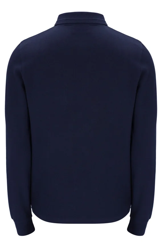 Fila Navy Emiliano Long-Sleeve Polo
