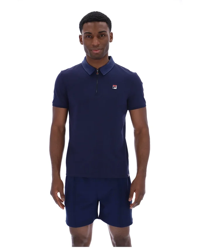 Fila Navy Ettore Zip Polo