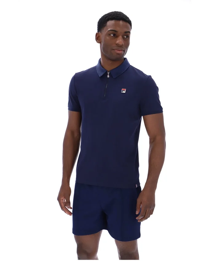 Fila Navy Ettore Zip Polo