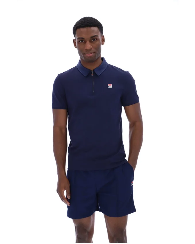 Fila Navy Ettore Zip Polo