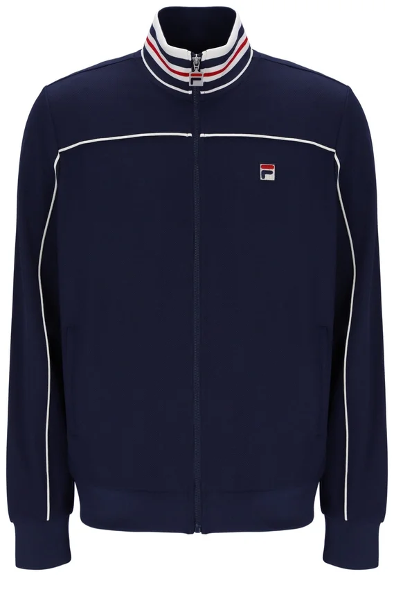 Fila Navy Federico Tipped Neck Track Top