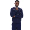Fila Navy Federico Tipped Neck Track Top