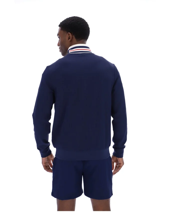 Fila Navy Federico Tipped Neck Track Top
