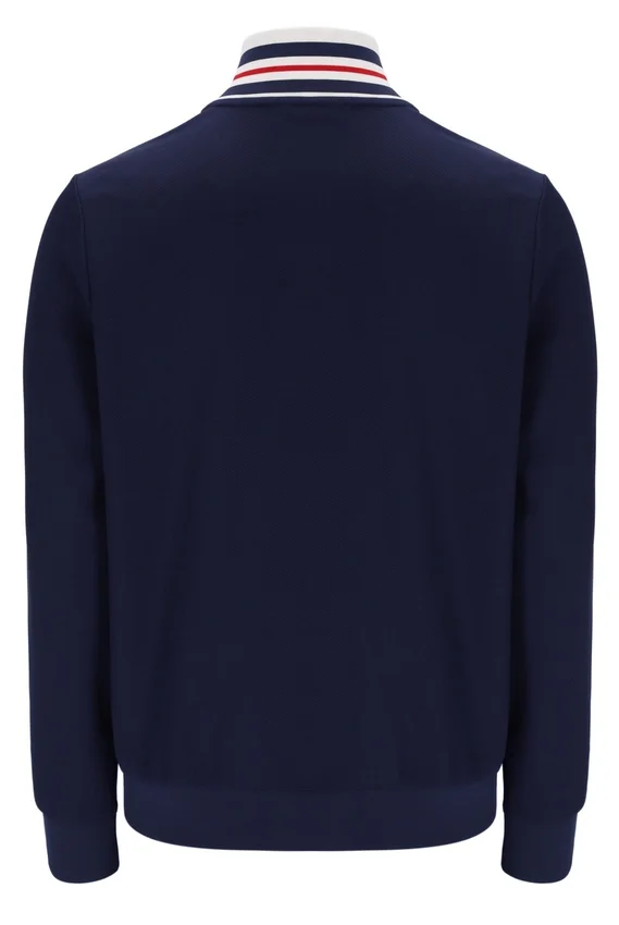 Fila Navy Federico Tipped Neck Track Top