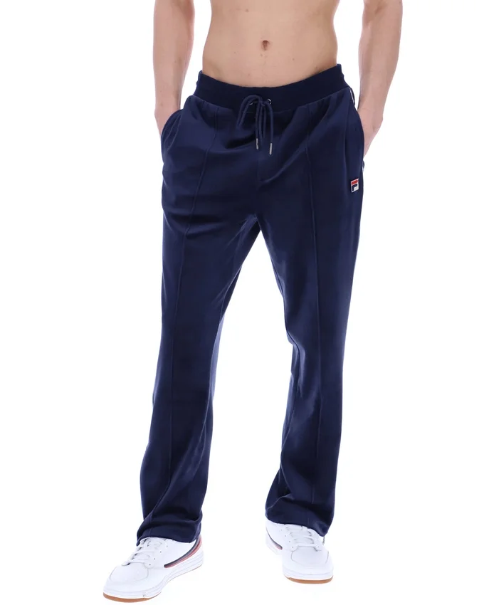 Fila Navy Fio Velour Straight-Leg Jogger