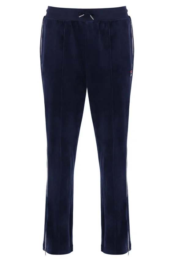 Fila Navy Fio Velour Straight-Leg Jogger