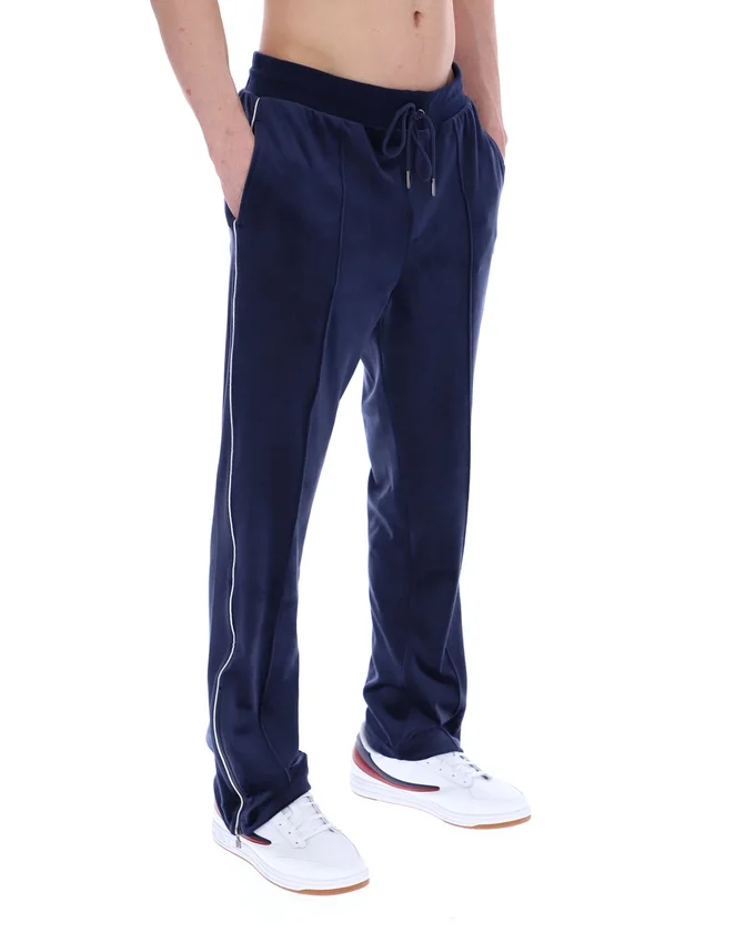 Fila Navy Fio Velour Straight-Leg Jogger