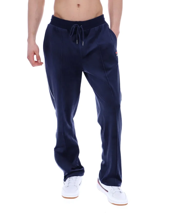 Fila Navy Fio Velour Straight-Leg Jogger