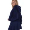 Fila Navy Fiorella 1/4 Zip Up Hoodie