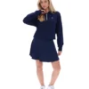 Fila Navy Fiorella 1/4 Zip Up Hoodie