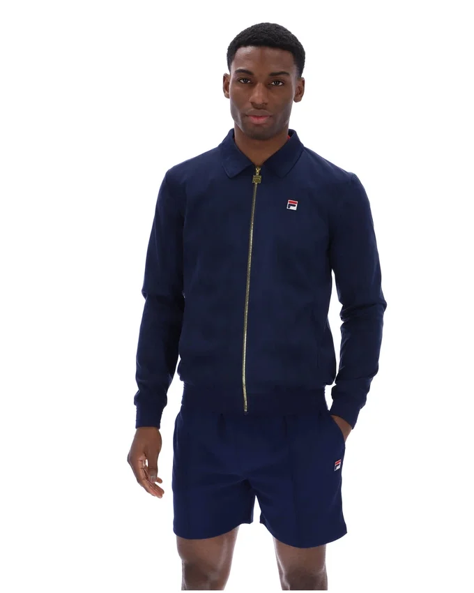 Fila Navy Francesco Suede Jacket