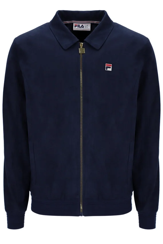 Fila Navy Francesco Suede Jacket