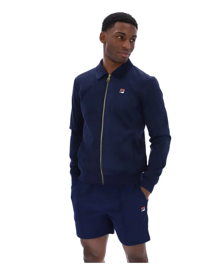 Fila Navy Francesco Suede Jacket