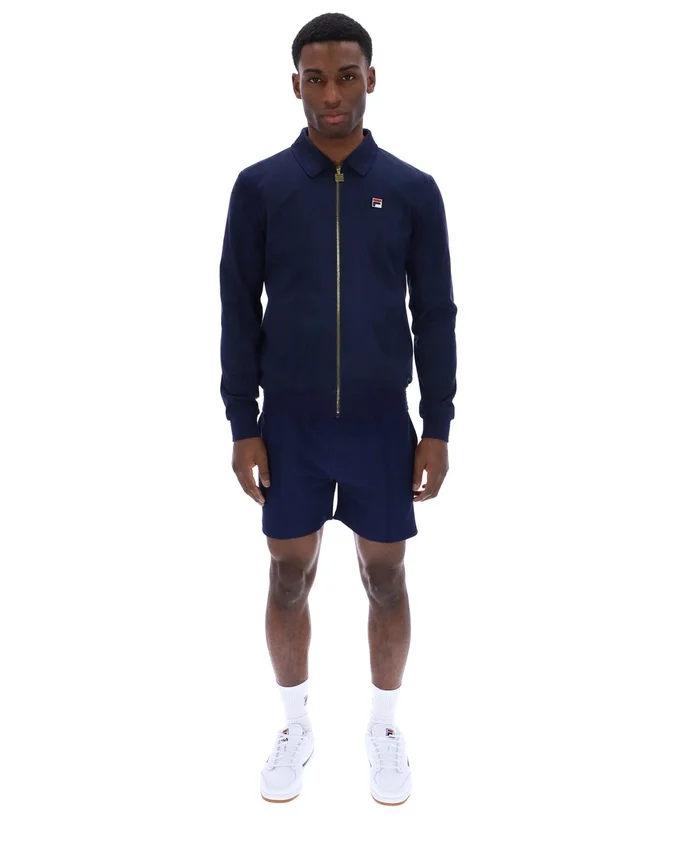 Fila Navy Francesco Suede Jacket