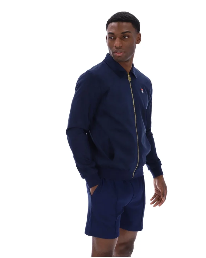 Fila Navy Francesco Suede Jacket