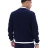 Fila Navy Gabe Waffle Knit Jacket