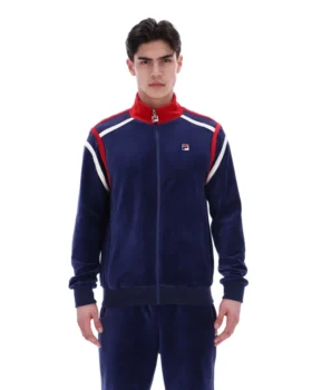 Fila Navy Gabriele Contrast Panel Track Top