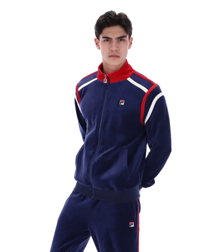 Fila Navy Gabriele Contrast Panel Track Top
