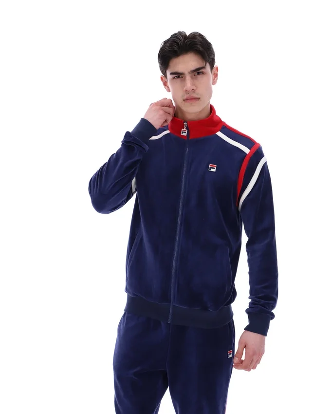 Fila Navy Gabriele Contrast Panel Track Top