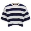 Fila Navy Genoa Boxy Cropped Tee