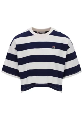 Fila Navy Genoa Boxy Cropped Tee
