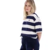 Fila Navy Genoa Boxy Cropped Tee