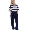 Fila Navy Genoa Boxy Cropped Tee