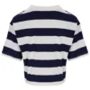 Fila Navy Genoa Boxy Cropped Tee