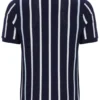 Fila Navy Giorgio Crochet Patchwork Knitted Polo