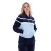 Fila Navy Giovana Cropped Zip-Up Top