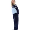 Fila Navy Giovana Cropped Zip-Up Top