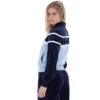 Fila Navy Giovana Cropped Zip-Up Top