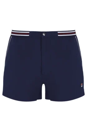 Fila Navy High Tide Terry Pocket Stripe Shorts