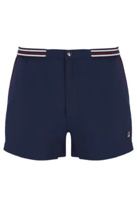 Fila Navy High Tide Terry Pocket Stripe Shorts