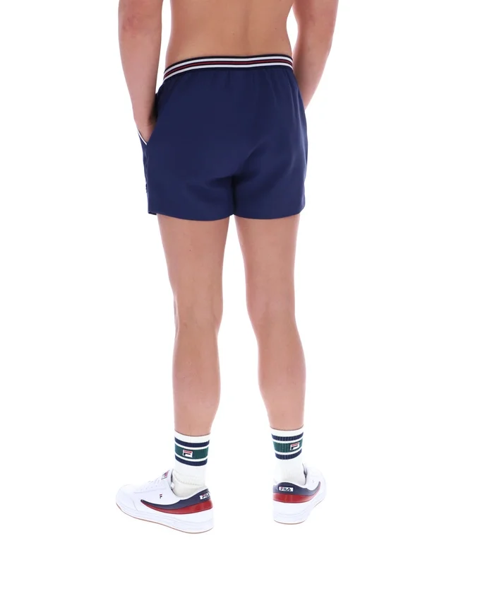 Fila Navy High Tide Terry Pocket Stripe Shorts