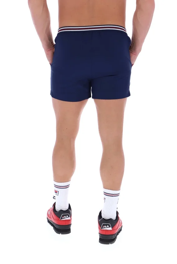 Fila Navy High Tide Terry Pocket Stripe Shorts