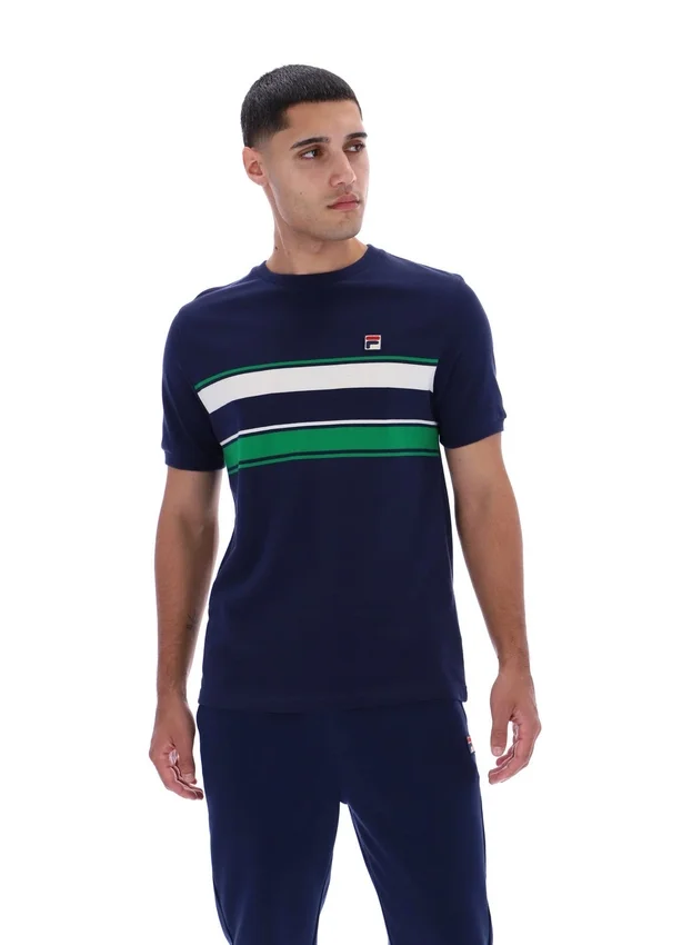 Fila Navy Iggy Striped T-Shirt