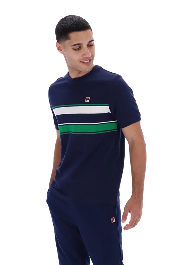 Fila Navy Iggy Striped T-Shirt