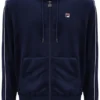 Fila Navy Italo Velour Hoodie