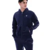 Fila Navy Italo Velour Hoodie