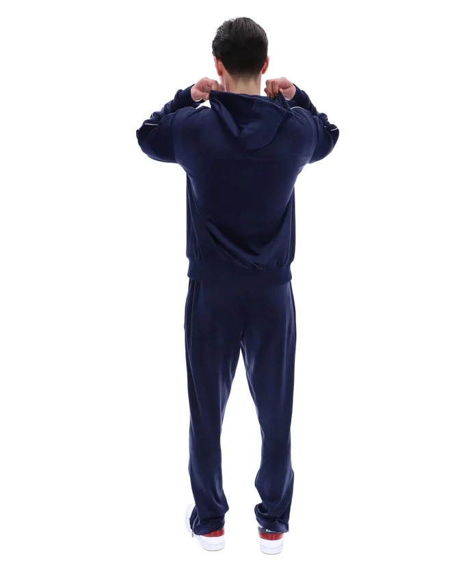 Fila Navy Italo Velour Hoodie