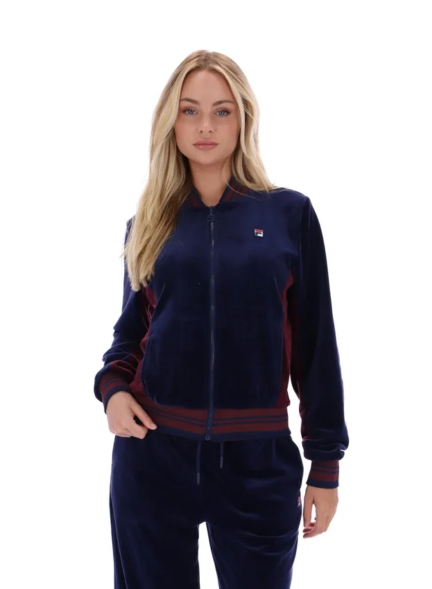 Fila Navy Jenesis Baseball Zip Up Track Top
