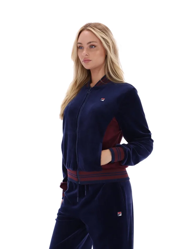 Fila Navy Jenesis Baseball Zip Up Track Top