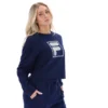 Fila Navy Jorie Wide Crew Neck Sweatshirt