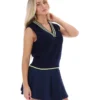 Fila Navy Jorja Cable Knit Vest